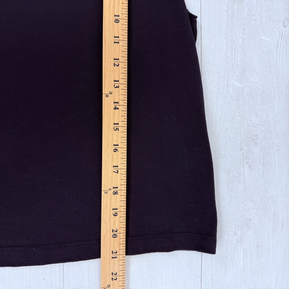 Current Elliot Shoulder Twist Knot Tank Top Size 0 Black Boxy Oversized Goth - Picture 11 of 13